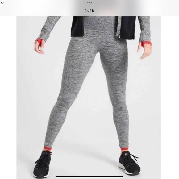 Athleta Pants - Athleta Andes High Rise Seamless Tights Gray
